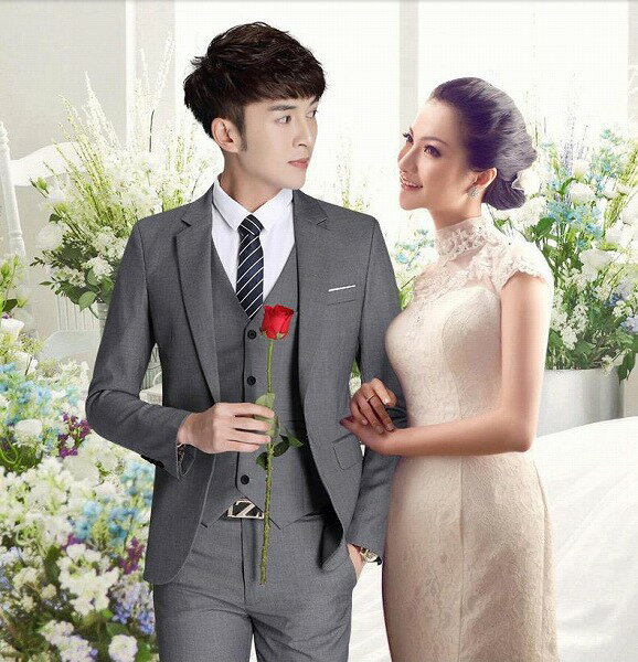 新品 スーツ セット メンズ ビジネス 職業 フォーマルウェア 韓国 スリム ベストマン 新郎