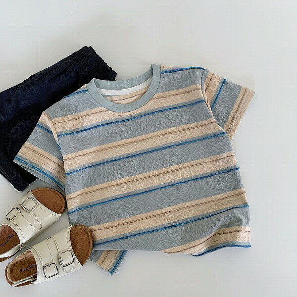 春夏子供服 シンプル Tシャツ 韓国風 キッズ服 トップス 男女兼用 インナーシャツ [90~140cm]