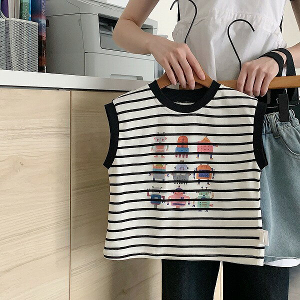 春夏子供服 シンプル ベスト 韓国風 キッズ服 トップス 男女兼用 インナーシャツ [90~140cm]