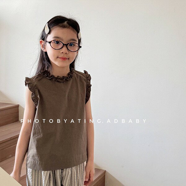 春夏子供服 シンプル ベスト 韓国風 トップス 男女兼用 インナーシャツ 2色展開[80~130cm]