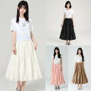 春夏レディース服 シンプル ゆったり ロングスカート 韓国風 ボトムス スカート 4色展開