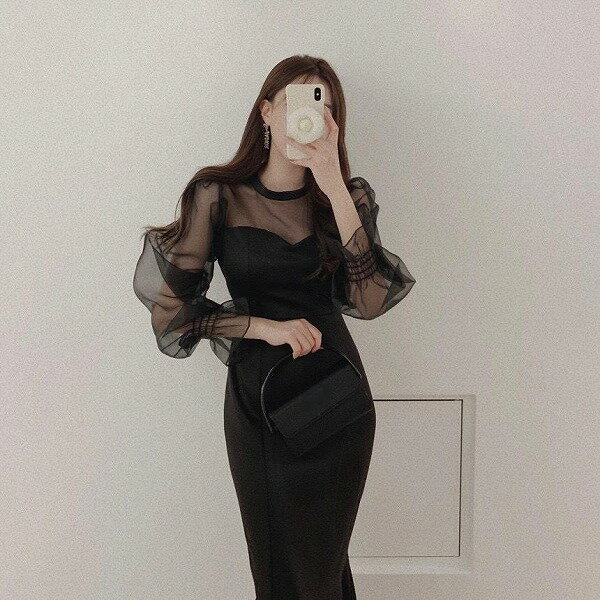 春秋レディース服 ins人気 シンプル 着痩せ ロングワンピース 韓国風 ボトムス ロングスカート