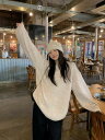 春秋レディース服 カジュアル系 もこもこ 無地 厚手 ニットセーター 韓国風 トップス 防寒 温かい