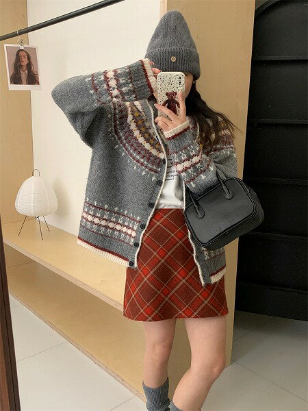 秋冬レディース服 カジュアル系 カーディガン フード付け ニットセーター 防寒 温かい トップス コート