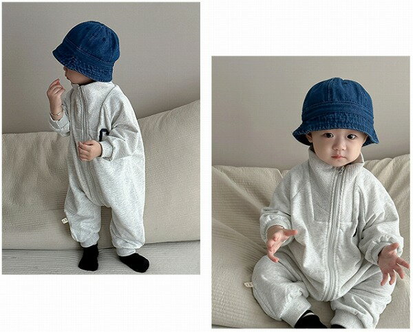 ★秋冬子供服★ins人気 英字柄 ロンパース 韓国風子供服 可愛いベビー 防寒 温かい 連体服