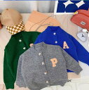 子供服 セーター コート カーディガン トップス 長袖 無地 韓国風 春秋新作