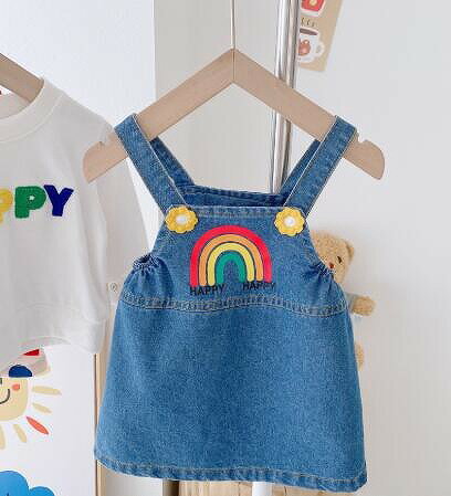 子供用アパレル ボトムス スカート デニムサロペット 73-120