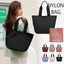 新作 レディース 動画あり トートバッグ ショルダーバッグ シンプル 肩掛け 大容量 ナイロン 撥水