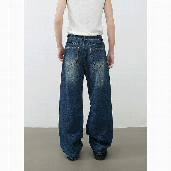 メンズ ダメージ加工 デニムパンツ 男女兼用 ストリート系 ボトムス 春秋 新作★