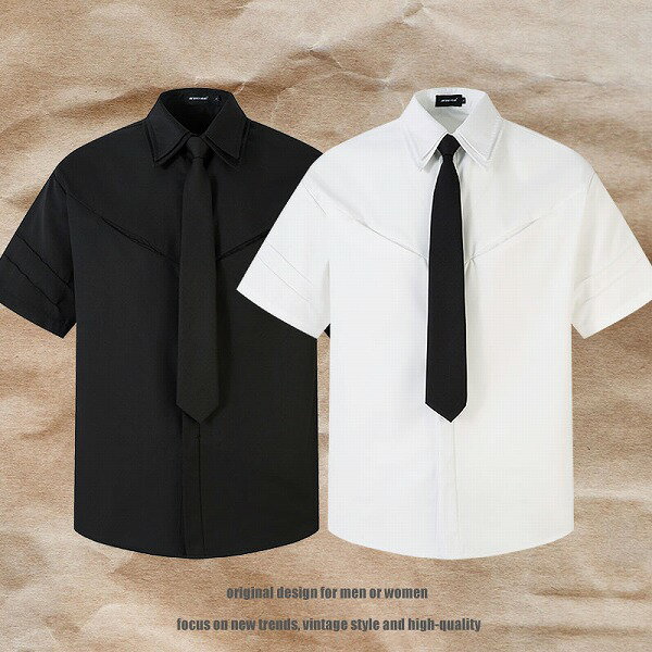 メンズファッション 半袖シャツ 男女兼用 ストリート系 サマー アウター 春夏 新作★全2色