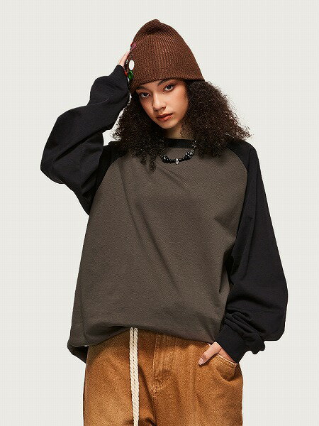 メンズファッション 長袖Tシャツ 男女兼用 ストリート系 トップス 春夏 新作★全4色