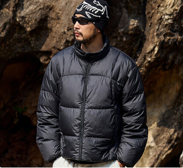 メンズ ダウンジャケット 男女兼用 ストリート系 フェザー入り アウター 秋冬 新作★全2色