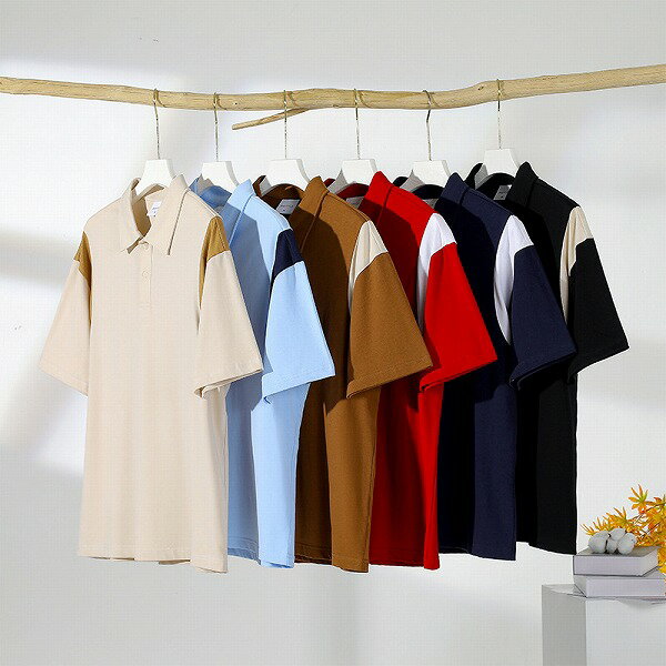 メンズ 生地250g スポーツ風 無地 半袖 ポロシャツ 男女兼用 カジュアル トップス 春夏 新作★全6色