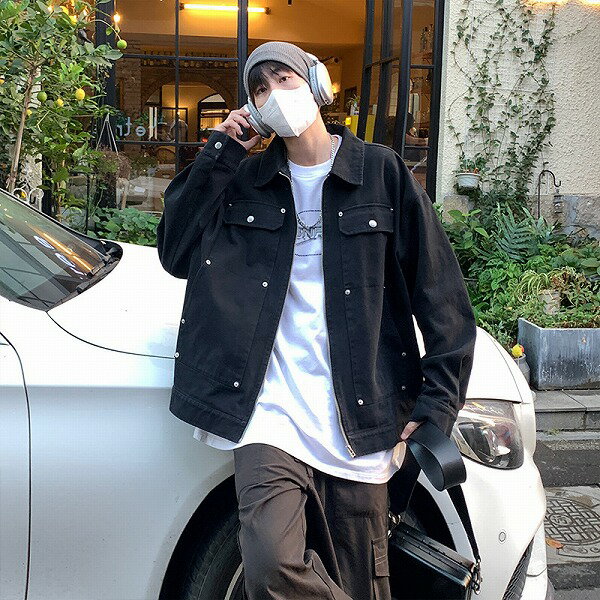 メンズファッション ワーク風 ジャケット 男女兼用 ストリート系 防寒アウター 春秋 新作★