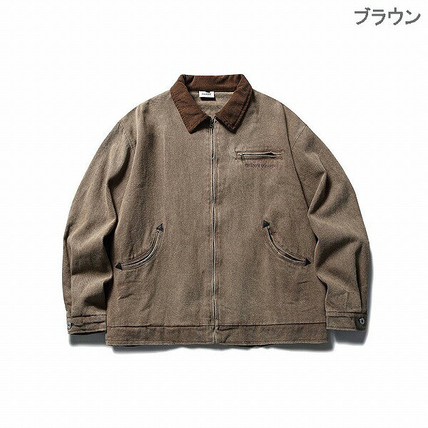 メンズファッション ワーク風 ジャケット 男女兼用 ストリート系 防寒アウター 春秋 新作★全3色