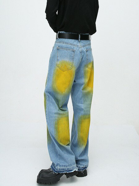 メンズファッション デニムパンツ 男女兼用 ストリート系 ボトムス 春秋 新作★