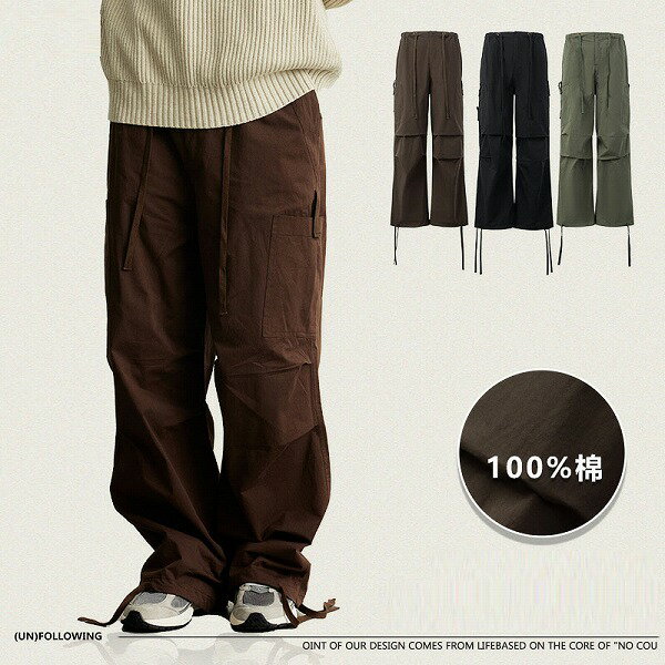 メンズファッション カーゴパンツ 男女兼用 ストリート系 ワーク ボトムス 春秋 新作★全3色