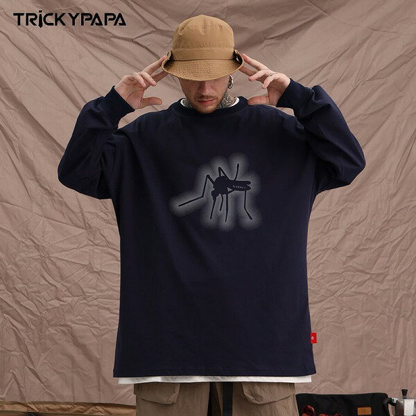 メンズファッション ラウンドネック 長袖Tシャツ 男女兼用 ストリート系トップス 春秋 新作★全6色