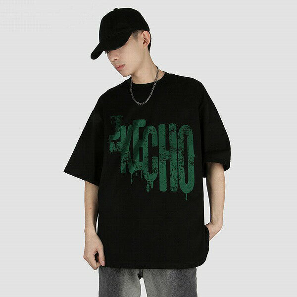 メンズファッション ラウンドネック 半袖Tシャツ 男女兼用 ストリート系 トップス 春夏 新作★全5色