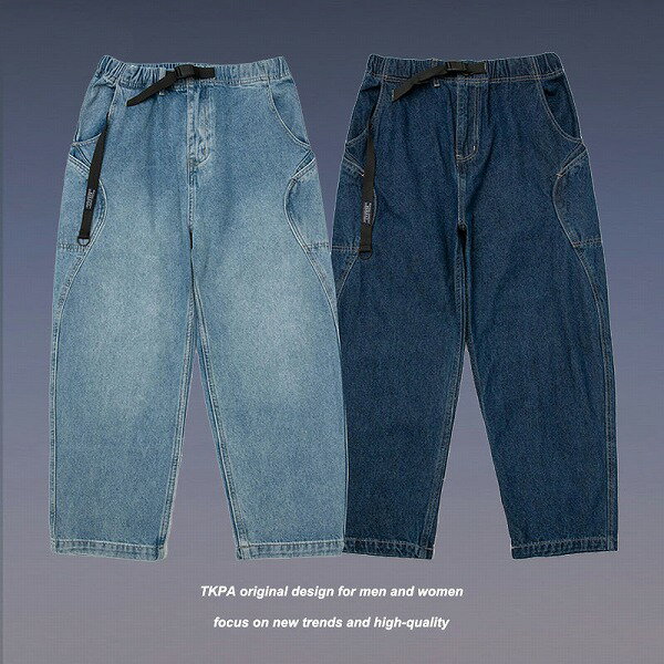 メンズファッション デニムパンツ 男女兼用 ストリート系 ジーンズ ボトムス 春夏 新作★全2色