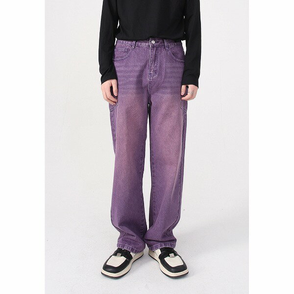 メンズファッション デニムパンツ 男女兼用 ストリート系 ボトムス 秋冬 新作★全2色