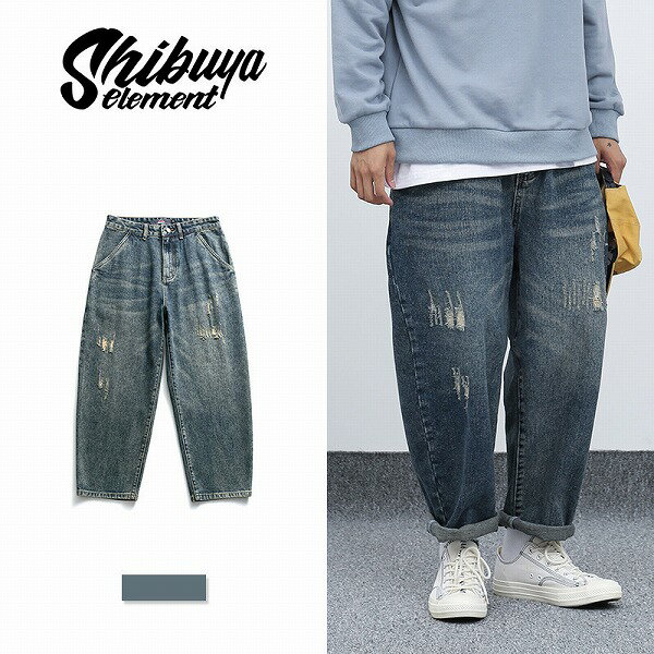 メンズファッション レトロ風 デニムパンツ 男女兼用 ストリート系 ボトムス 秋冬 新作★