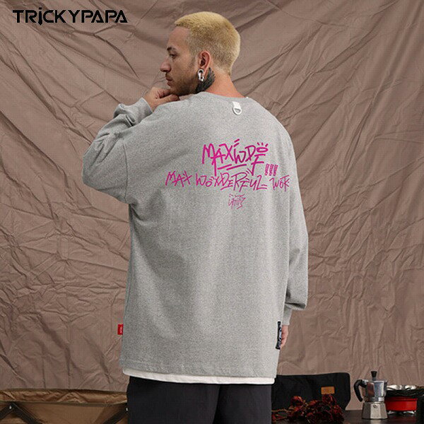 メンズファッション ラウンドネック 長袖Tシャツ 男女兼用 ストリート系トップス 秋 新作★全6色