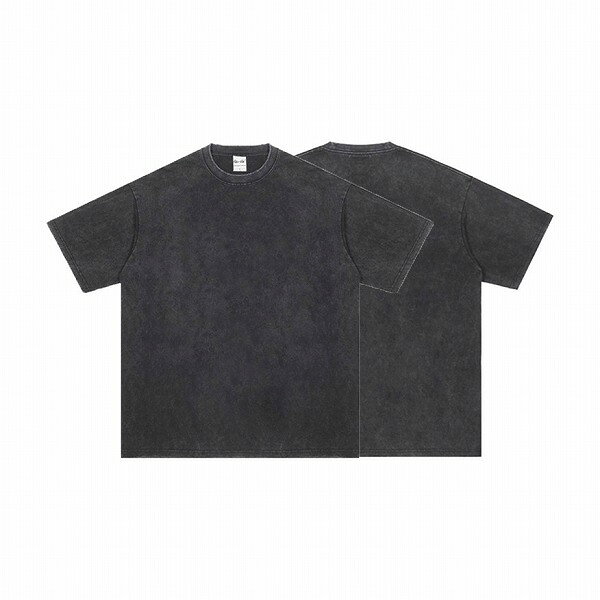 メンズファッション 250g ビンテージ風 無地 半袖Tシャツ 男女兼用 ストリート系トップス 春夏 新作★