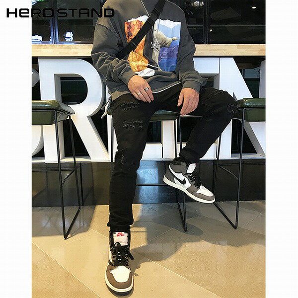 メンズファッション デニムパンツ ストリート系ボトムス デニムズボン 人気 新作★