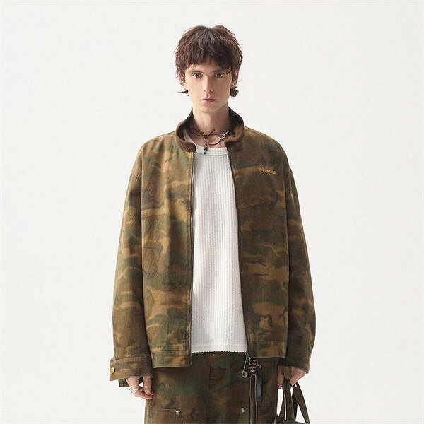 P20817 迷彩 ジャケット カジュアル 春夏新作 メンズトップス アウター 長袖