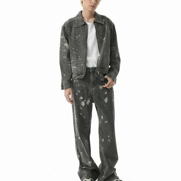 P20357 メンズ 春夏新作 2点セット デニムジャケット ジーンズ カジュアル 欧米風