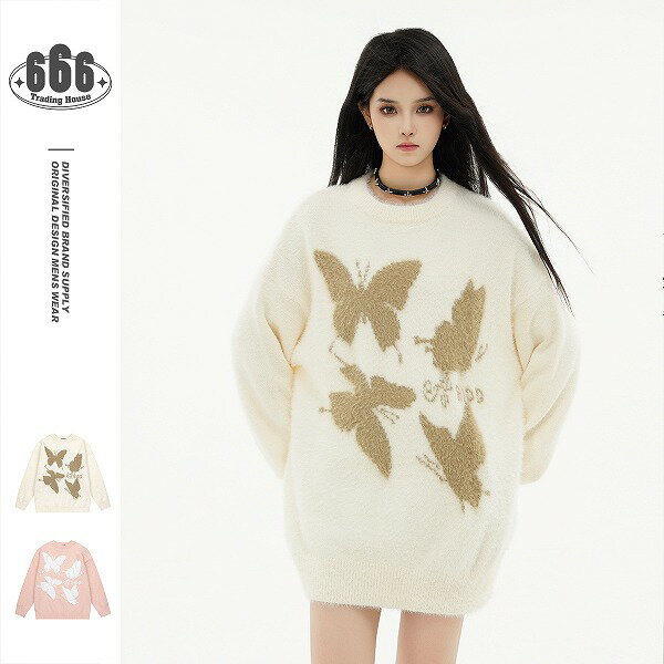 P19902 レディース ニット セーター ラウンドネック 冬新作 韓国風 男女通用