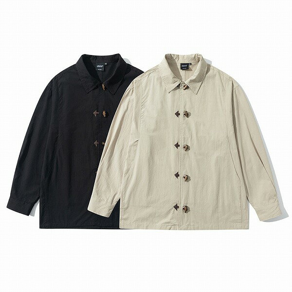 P18664メンズ 長袖 中国風 ワイシャツカジュアル 秋新作 トップス ヴィンテージ 無地