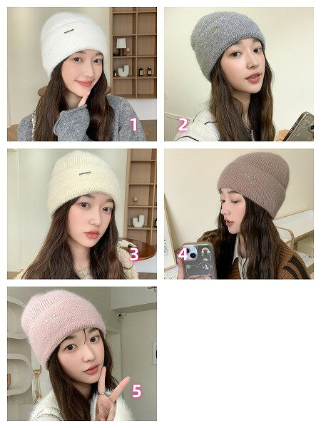 秋冬新作★レディース ニット帽★帽子★防寒 保温 暖かい★ハット★男女兼用(4.0)
