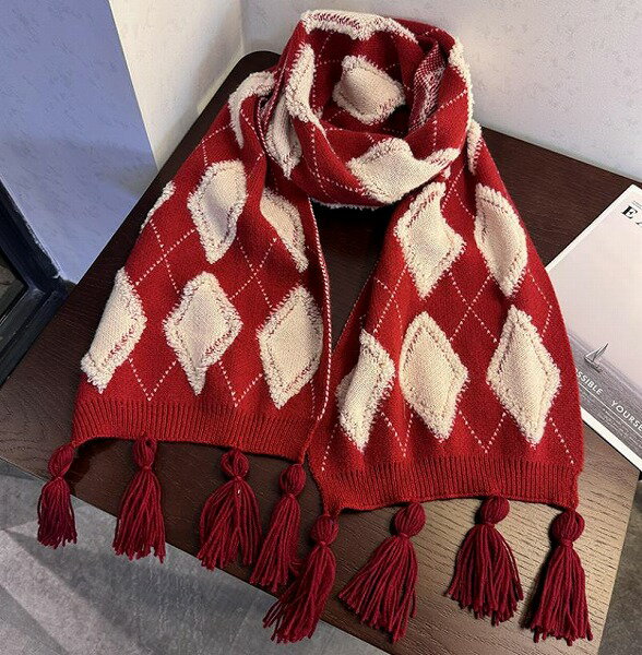 秋冬新作 レディース ニット 毛糸 ロング マフラー ストール 厚手 防寒 男女兼用