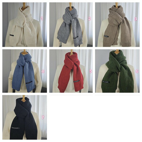 秋冬新作 レディース ニット 毛糸 ロング マフラー ストール 厚手 防寒 男女兼用