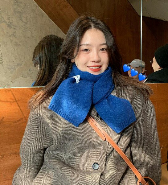 秋冬新作 レディース ニット 毛糸 無地 スカーフ マフラー ストール 襟巻 雑貨