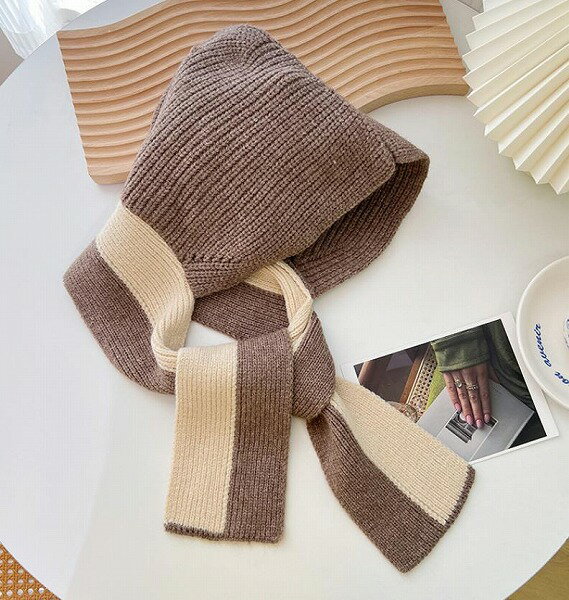 秋冬新作 レディース ニット 毛糸 スカーフ マフラー ストール 襟巻 雑貨 ニット帽 7色