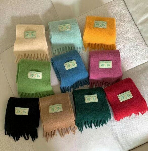 秋冬新作 レディース ニット 毛糸 肩掛け スカーフ マフラー ストール 襟巻 雑貨 10色