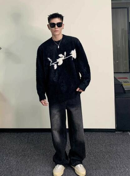 Crew Neck - メンズ トップス ニット セーター 毛糸 秋冬 クルーネック