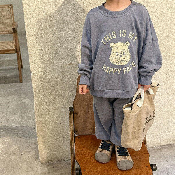 良かったです 子供服 ロングパンツ 可愛い ベビー服 キッズ 男女兼用 長袖 セットアップ カジュアル