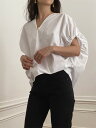 格好いい ドルマンスリーブ トレンド vネック ベーシック シャツ 上着 大人気 新品(4)