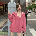すっきり美人見え 上着 ショートパンツ フェイク2ピース 3点セット フード付き スリム パーカー ベスト