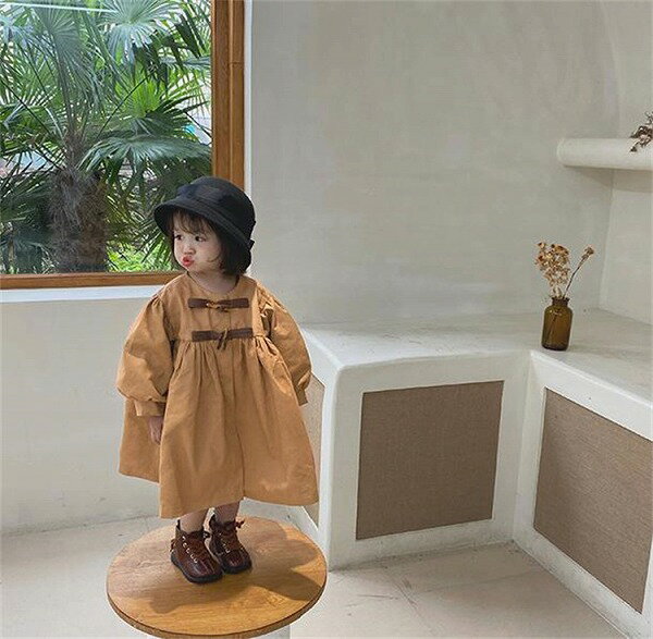 Fashions 肌にやさしい ロングセクション 女の子 トレンチコート コート 春 秋 外国風 コート