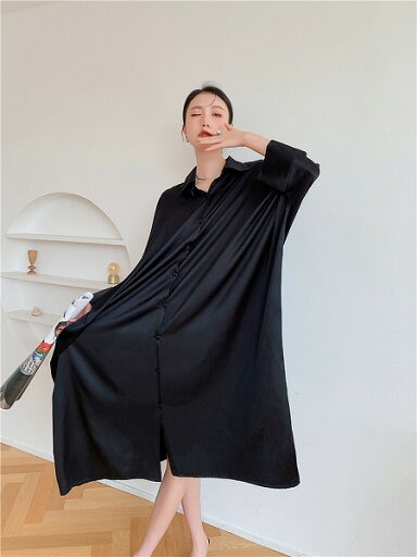 INSスタイル 春 新作 シャツワンピ ゆったりする ワンピース オシャレ 大人気 INSスタイル 春 新作 シャツワンピ ゆったりする ワンピース オシャレ 大人気