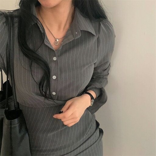 私のスタイルcool 長袖 セクシー ホットガールスタイル フォールド シャツワンピ ミニスカート 私のスタイルcool 長袖 セクシー ホットガールスタイル フォールド シャツワンピ ミニスカート