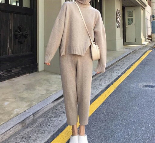 超お買い得2点セット おしゃれな 秋冬 怠惰な風 カジュアル ニット セット 超お買い得2点セット おしゃれな 秋冬 怠惰な風 カジュアル ニット セット