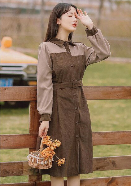 人気が急騰する 受け取って腰 ロングスカート 新品 スリム ベルト 長袖 単体ボタン