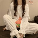 飄々とした新しいデザイン sweet系 ラウンドネック セット トレンド ルームウェア 快適である パジャマ