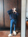コーデを格上げ シンプル ジーンズ ファッション ロングパンツ 快適である カジュアル(4)